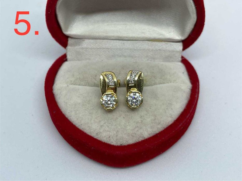 Złote Kolczyki pr.585 2,2g