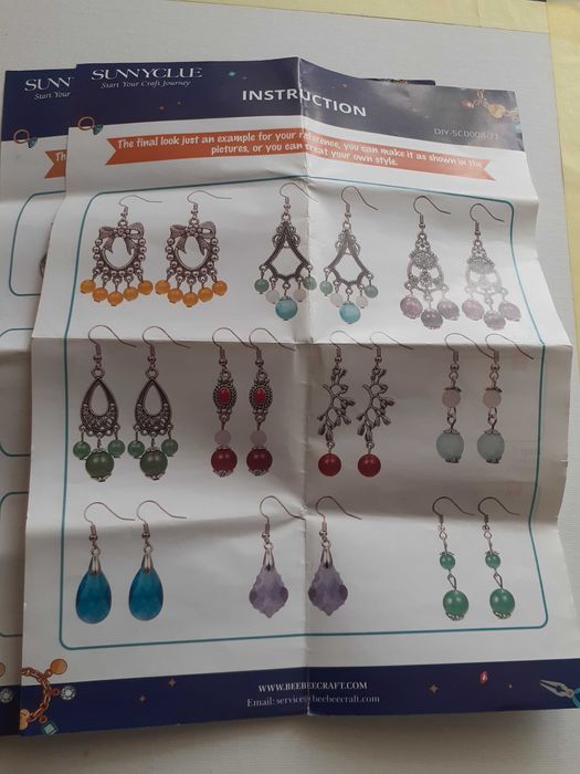 Bazy (Półfabrykaty) do tworzenia kolczyków w stylu Boho ( 60 sztuk)