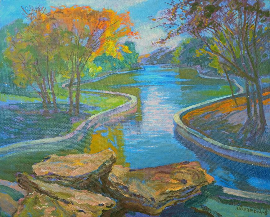 Картины масло. Серия Одесса парк "Победы" (бывший Ленина). Закипный В.