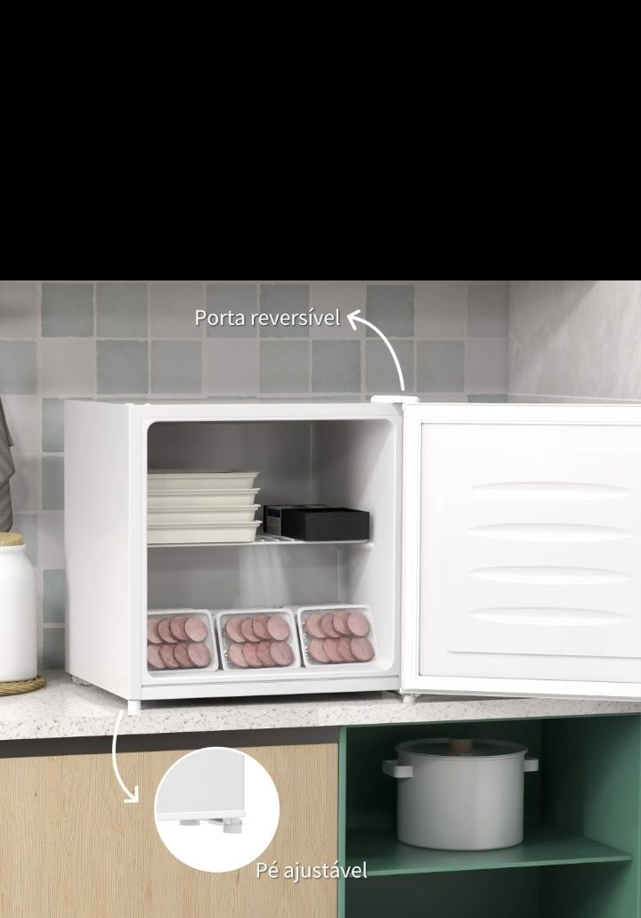 Homcom mini congelador 35 L silencioso, posso fazer entrega