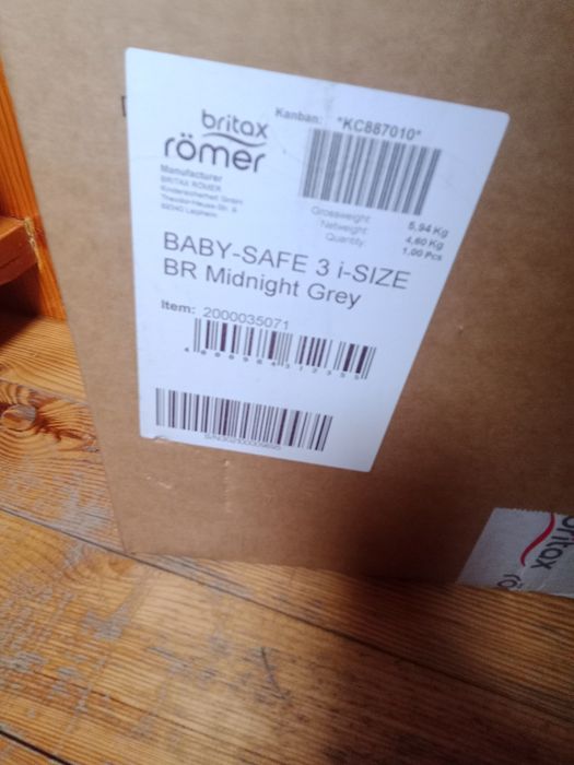 Nosidełko fotelik Romer Baby Safe 3 i-Size Midnight Grey