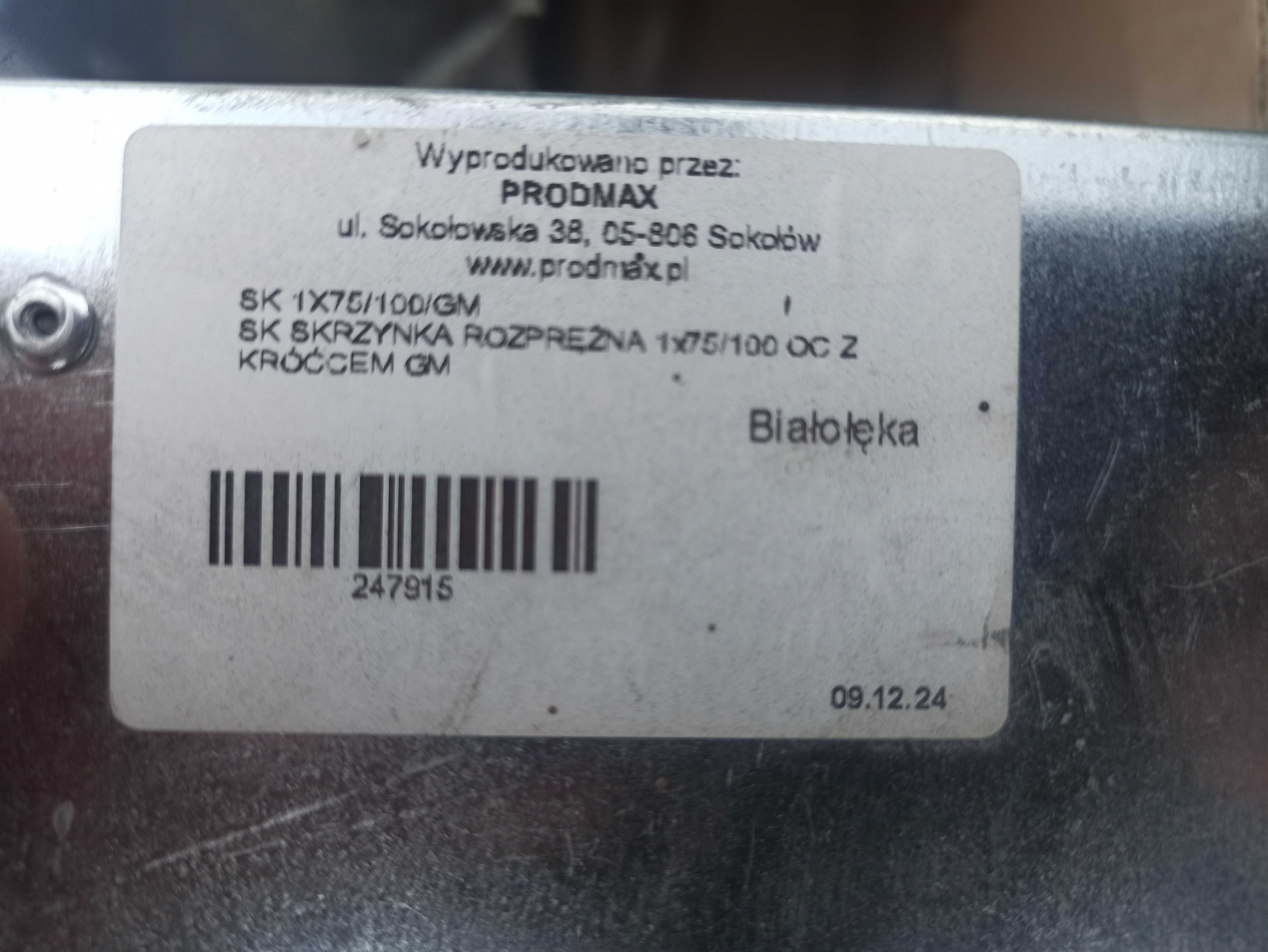 Sprzedam skrzynki rozprężne do rekuperacji
