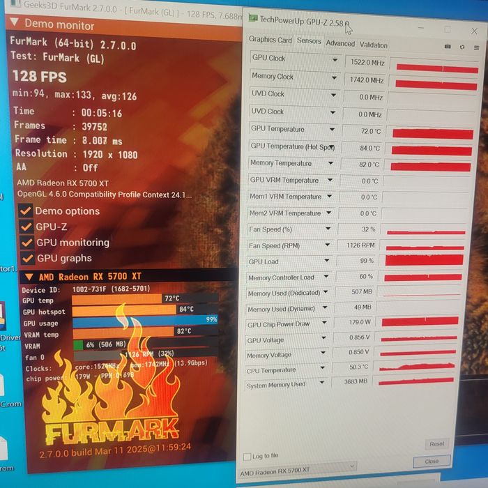 XFX RX 5700 XT 8GB 3 wentylatory doskonały stan karta graficzna