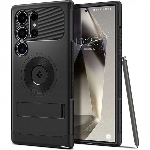 Plecki Spigen Samsung Galaxy S24 Ultra Czarny - Wytrzymałe Etui