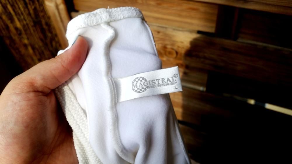 Białe body aztec chanel unikat boho dekolt Magistral L 40 vintage blog