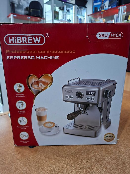 Ekspres ciśnieniowy do kawy HiBREW H10A KOMPLET 20 barów spieniacz