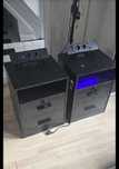 Conjunto 2 mesas de cabeceira com led