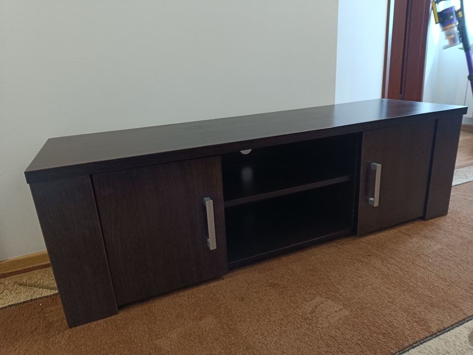 Szafka pod telewizor solidna brąz