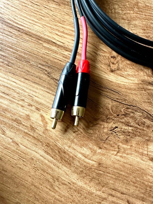 Kabel audio Jack Stereo 3,5 - Rca x2 - 3 metry Reds
