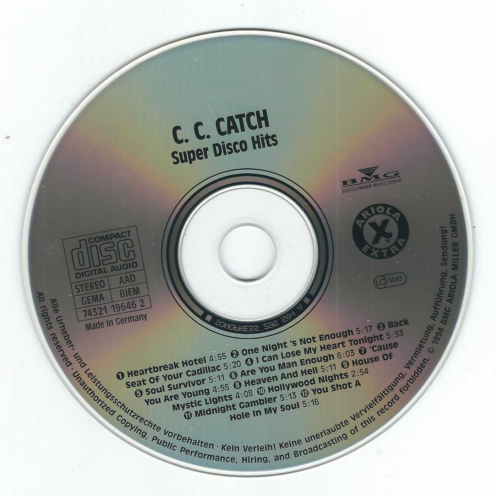CD C.C. Catch - Super Disco Hits (1994) (Ariola Express)
