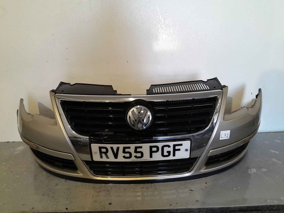 + ZDERZAK PRZÓD PRZEDNI VW VOLKSWAGEN PASSAT B6 LA7W SREBRNY