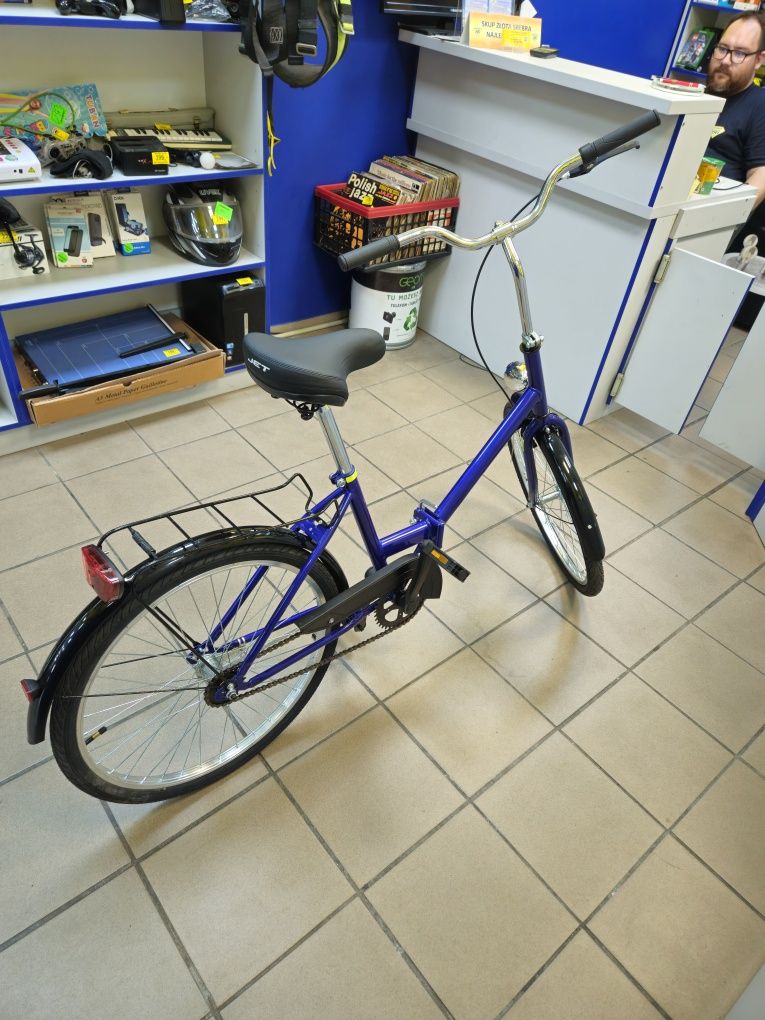 Rower składany, składak JUBILAT, WIGRY UNIWERSAL 24" niebieski|Komis66