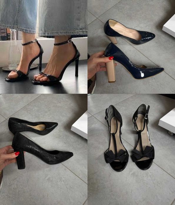 Стильные кожаные лодочки туфли босоножки размер 40 босоножки италия