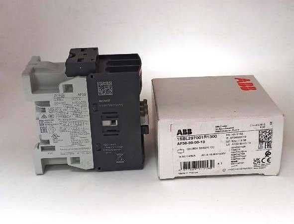 Контактор ABB AF38-30-00-13, 38А-18.5 кВт. 24-60V або 100-250V AC/DC