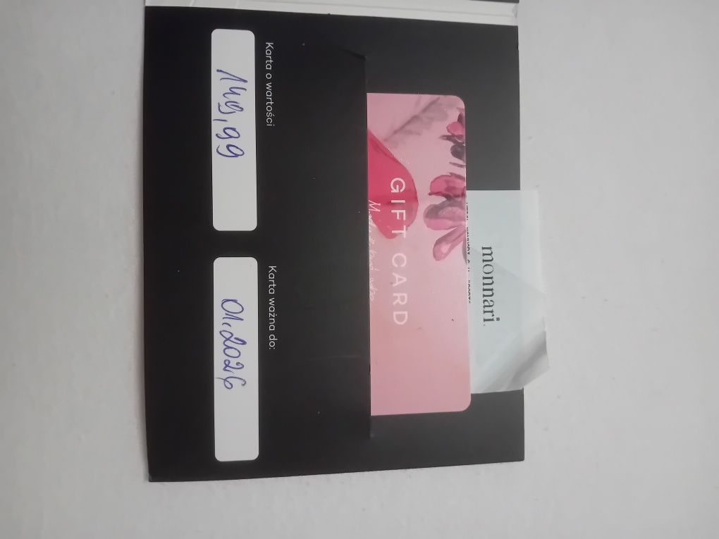 Karta podarunkowa Gift Card do sklepu Monnari o wartości 149,99 zl