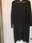 Sweter dlugi czarny H&M niezapinany
