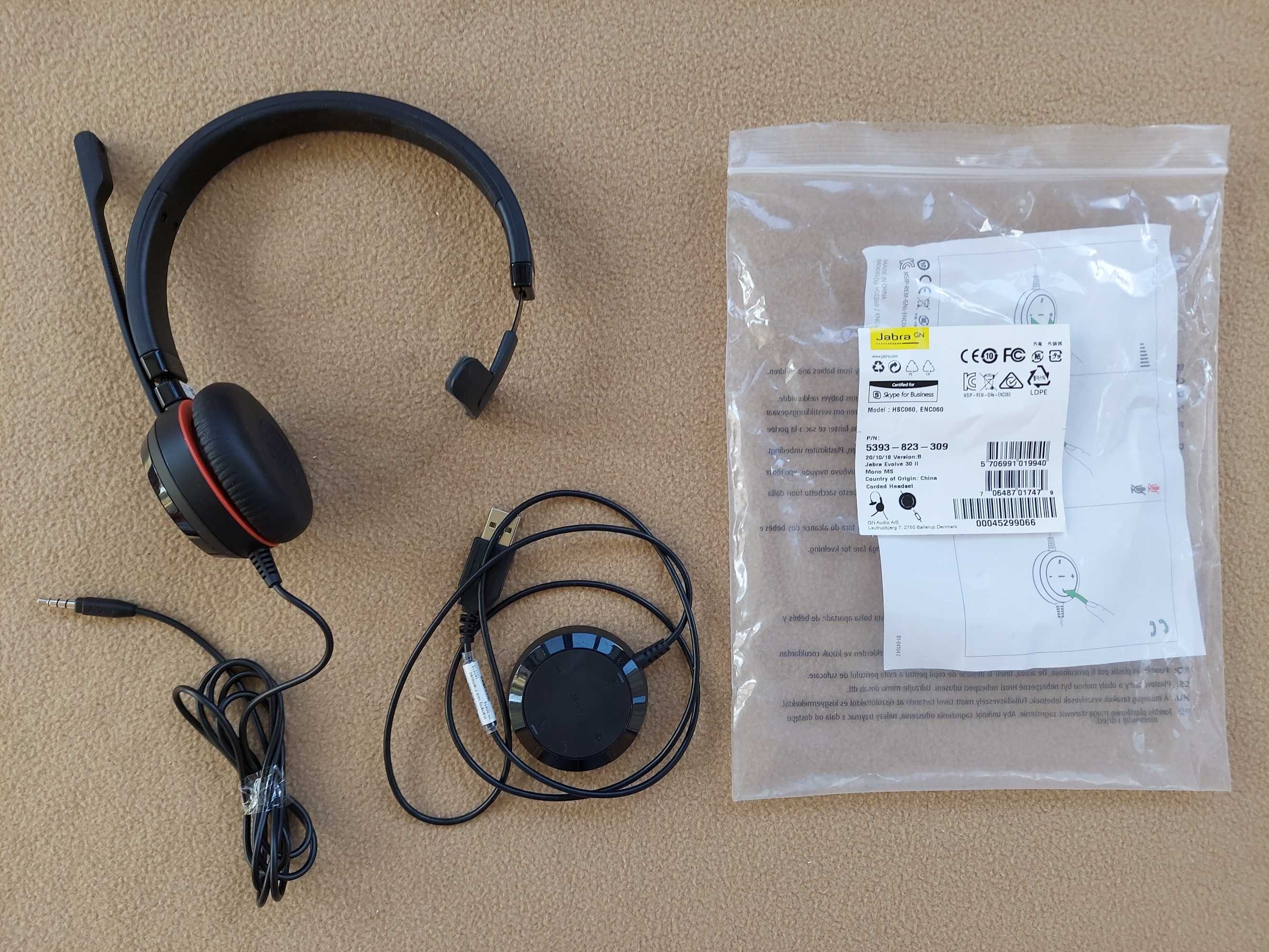 Гарнітура Jabra Evolve 30 II mono