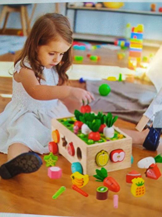 Gra drewniana marchewki