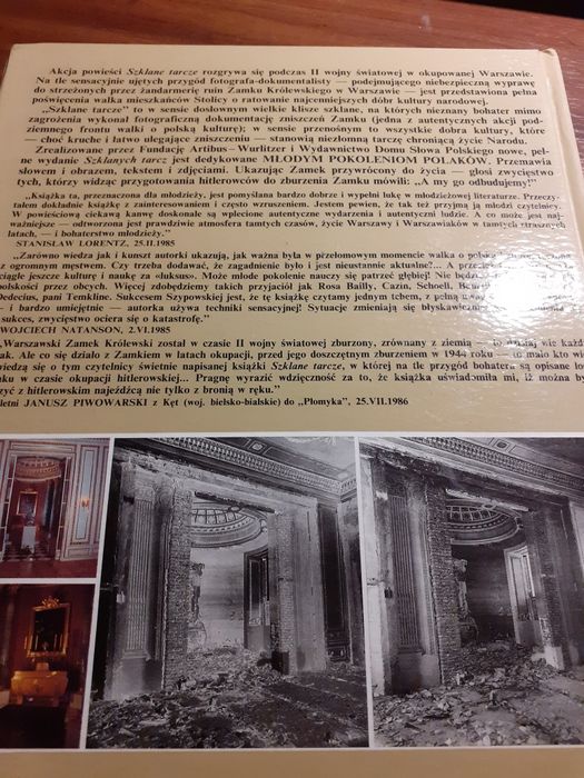 Szklane tarcze- o Zamku Królewskim MNP