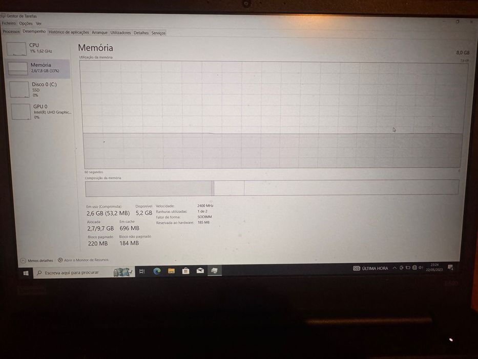 Computador lenovo thinkpad intel core i3 8th generation 8GB ram