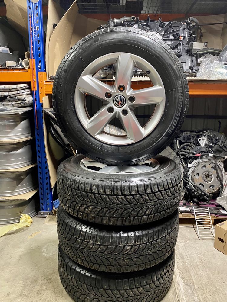 Volkswagen Touareg Alu Felgi 17 Cali + Opony 7mm + Dekle Zima Oryginal