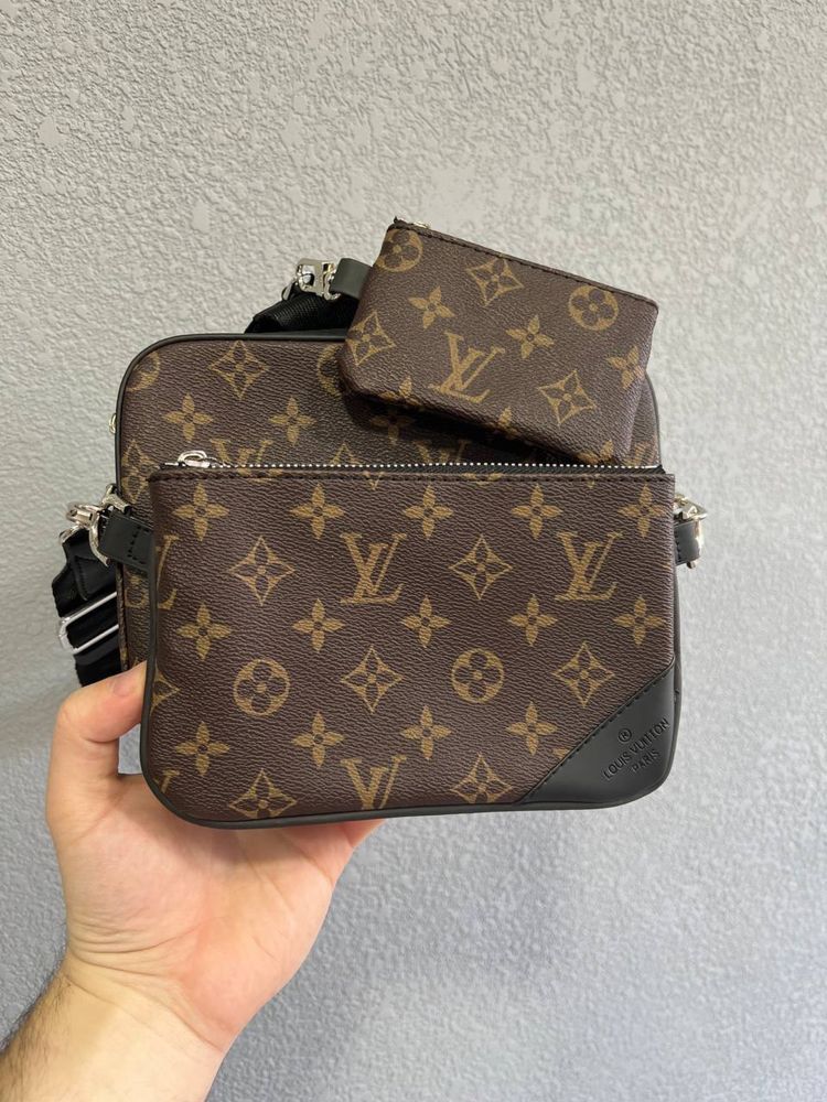 Мужская сумка через плечо 3в1  Louis Vuitton/Чоловіча сумка