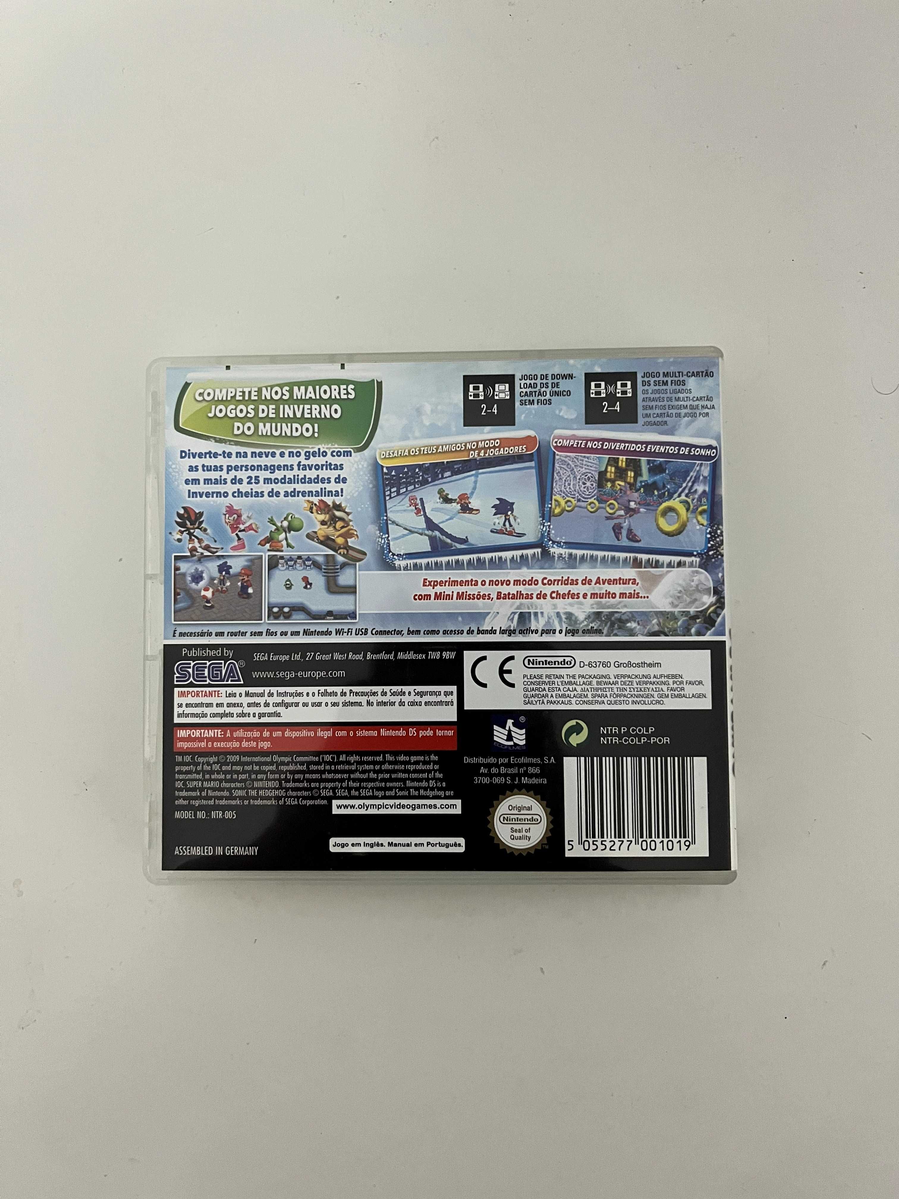 Mario e Sonic nos Jogos Olimpicos de Inverno - Nintendo DS