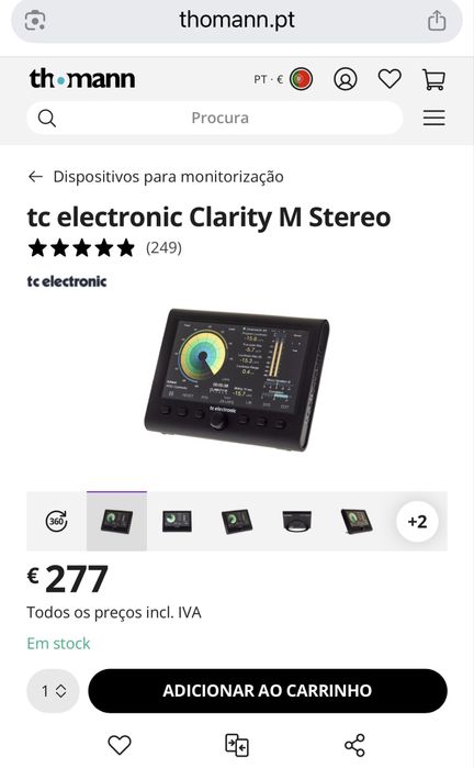 tc electronic Clarity M Stereo como novo c/caixa original