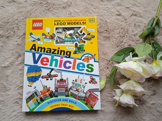 Nowa LEGO pojazdy modele z książką.