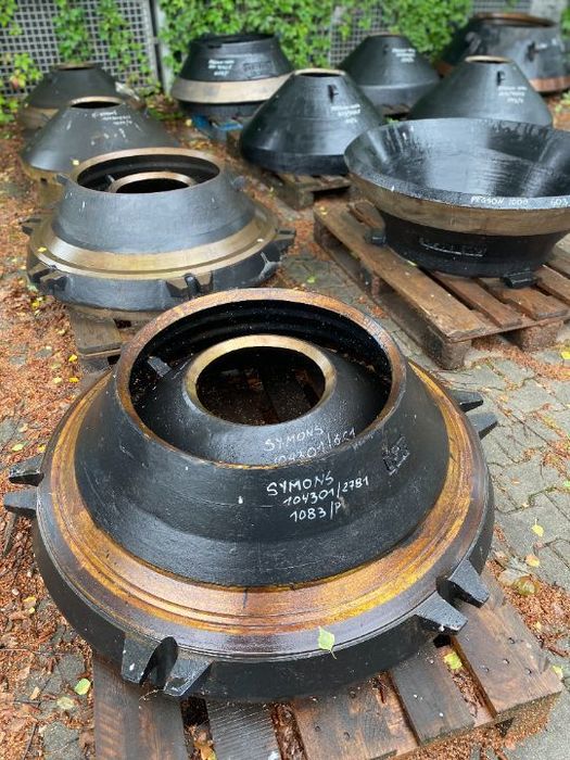 Symons 10.43 komplet stożków do kruszarki 18%Mn