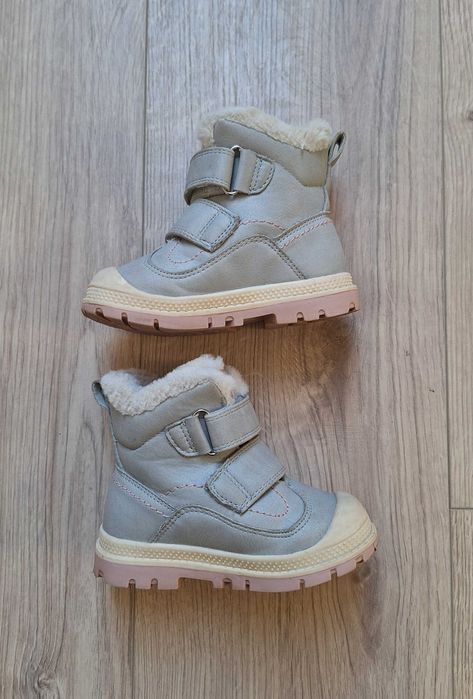 Zimowe ocieplane buty/botki szare/popielate Cool Club r.21