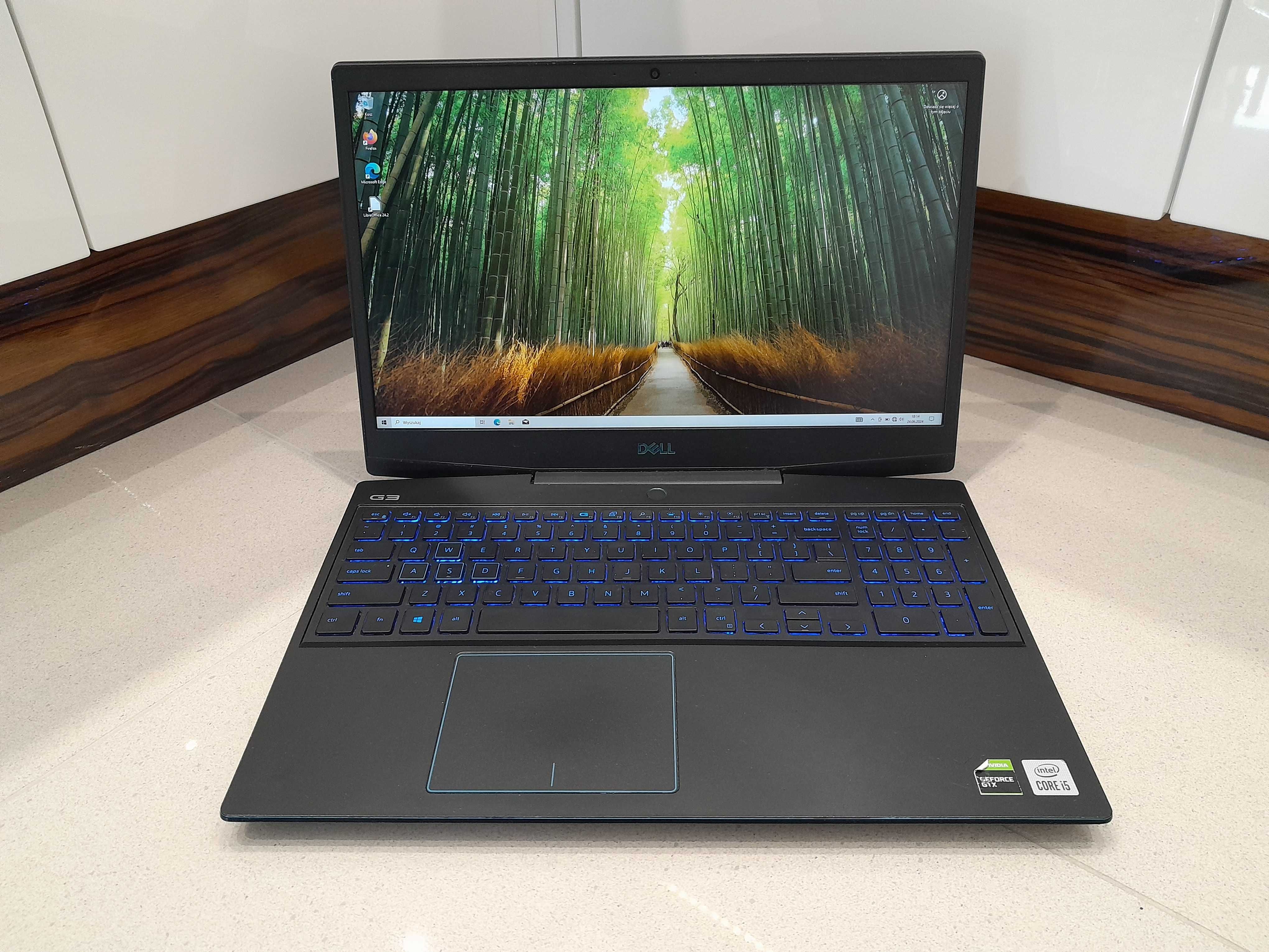 Laptop Dell Gamingowy / i5-10300H / GTX 1650Ti / 16GB / 144Hz/ 1TB SSD