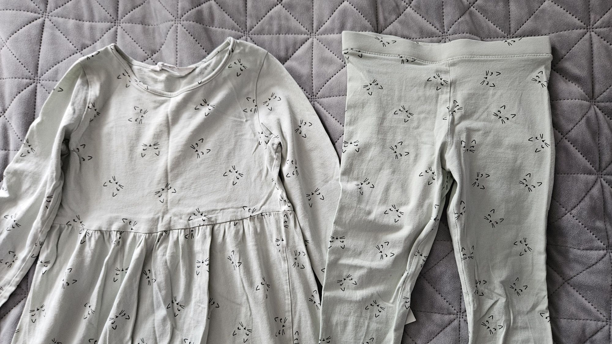 Zestaw sukienka + legginsy H&M rozmiar 110/116