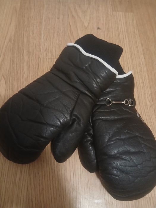 Перчатки-варежки мужские натуральная кожа р.S