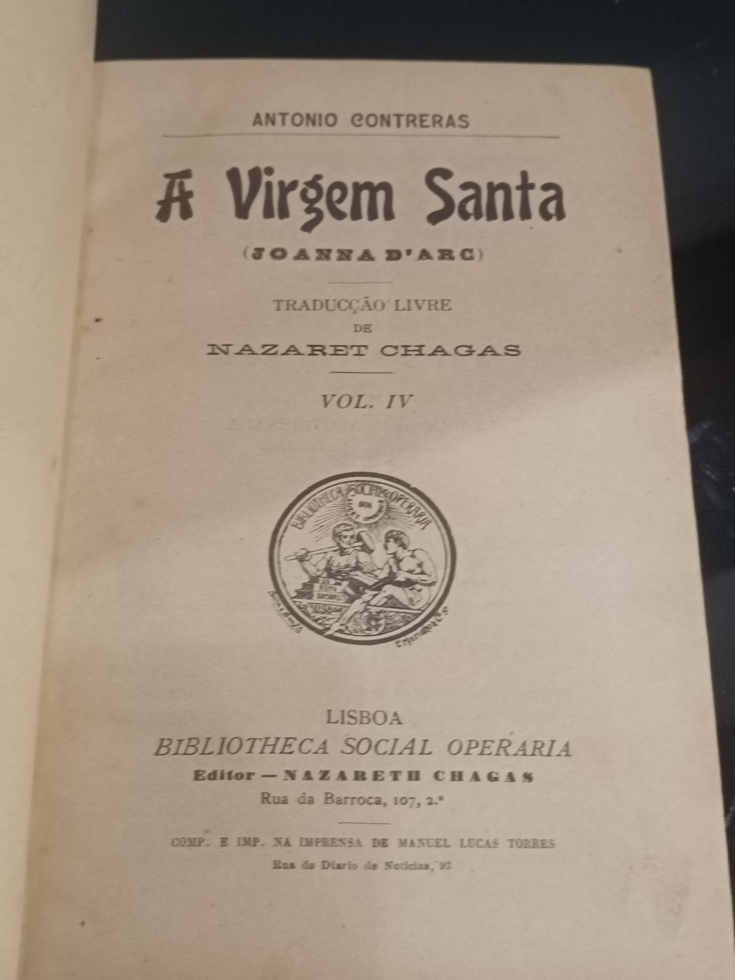 Livro   A Virgem Santa