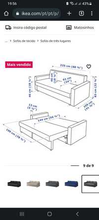 Sofa cama Ikea FRIHETEN muio bem estimado
