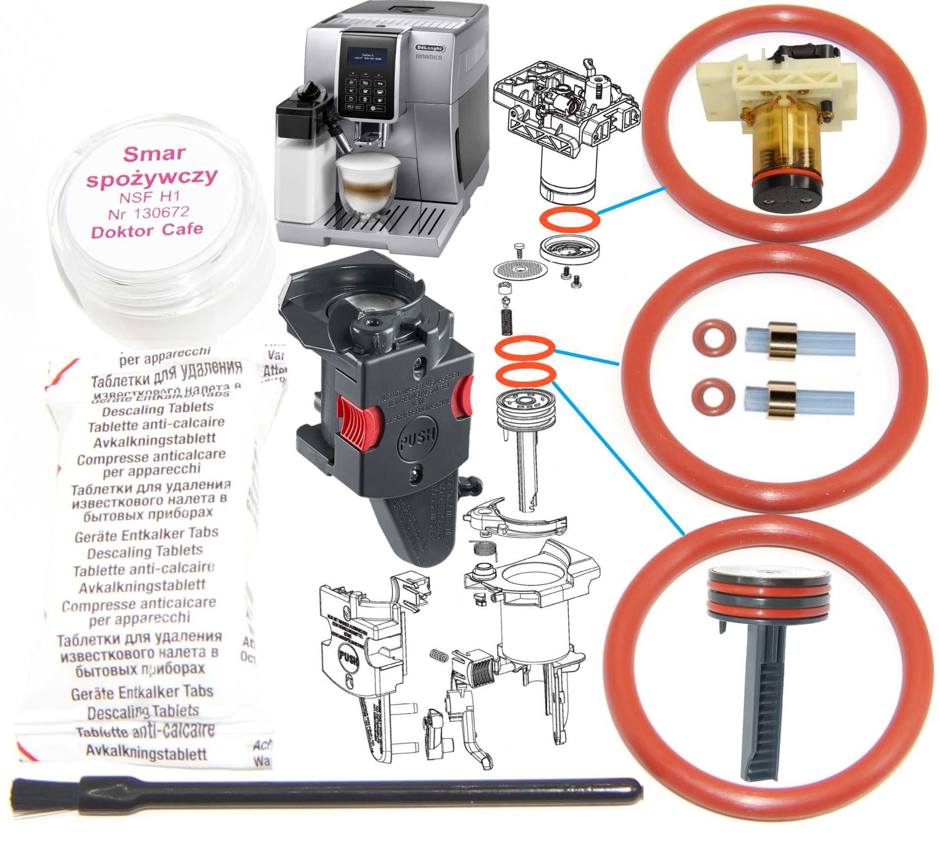 Nakrętka napędu ekspres DeLonghi Magnifica PrimaDonna ESAM ECAM ETAM
