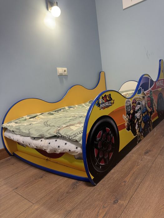 Ліжко дитяче машинка ферарі і ніндзя