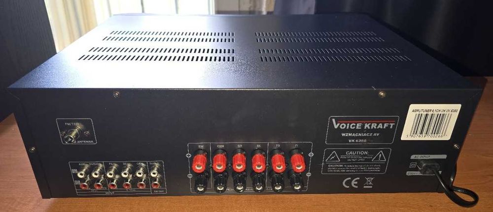 Voice Kraft Model 6360 Wzmacniacz Amplituner Usb Bluetooth 5.2 K 330W