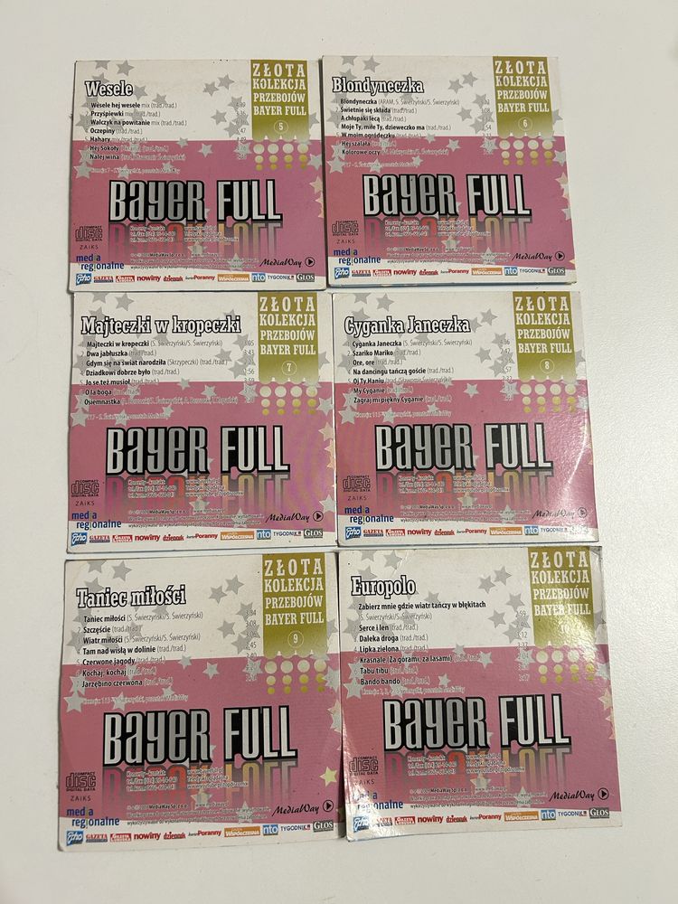 6 płyt CD Bayer Full, złota kolekcja przebojów