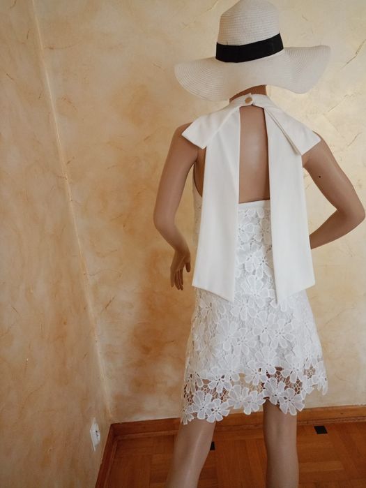 Sukienka hiszpanka S/M Bezowa OKAZJA