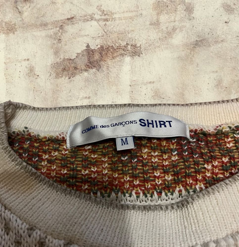 удлиненый шерстяной свитер Comme des Garcons SHIRT