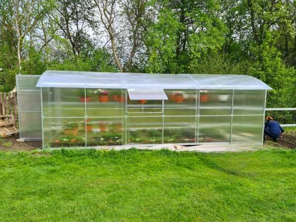 Szklarnia Proste ściany Poliwęglan 6mm 3x4 3x6 3x8 3x10 profil 40x20