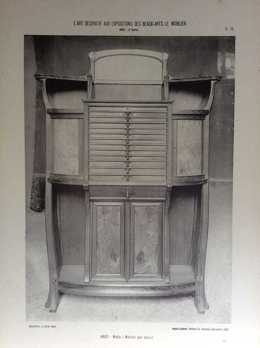 Tema: Mobiliário.  Estampas fotográficas.  Ano 1902.  Public. n.º 5