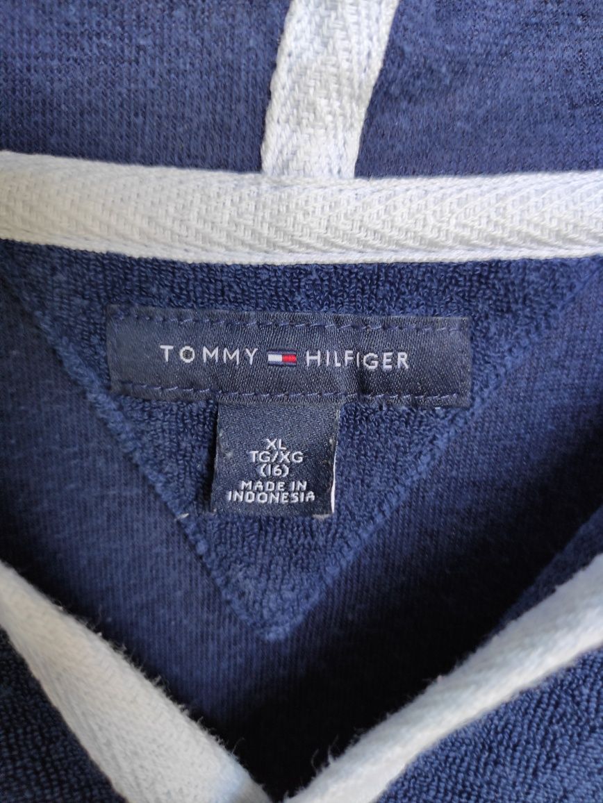 Bluza bluzka polo z kapturem Tommy Hilfiger M XL