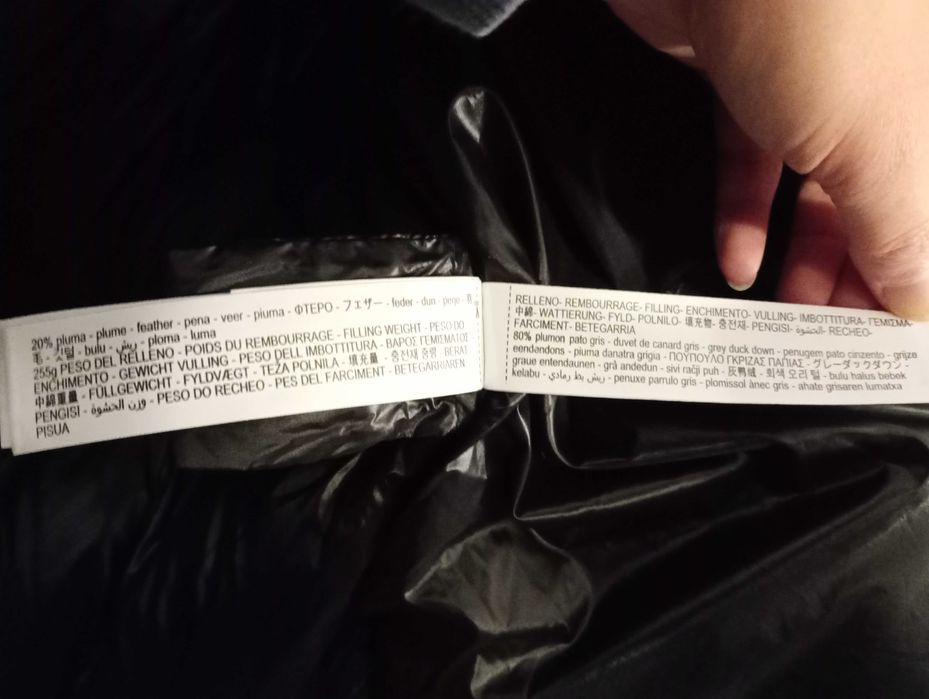 Nowy płaszcz puchowy z kapturem Massimo Dutti XS/S