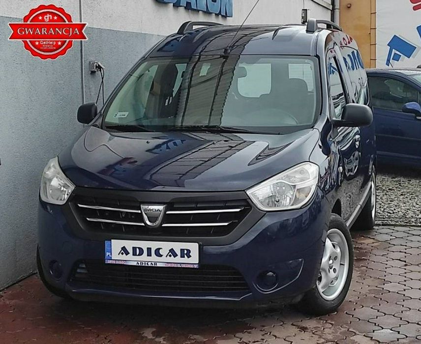Dacia Dokker klima, LPG, kamery, alu, Isofix, Org. CD/AUX/USB, wielofunkcja, zareje