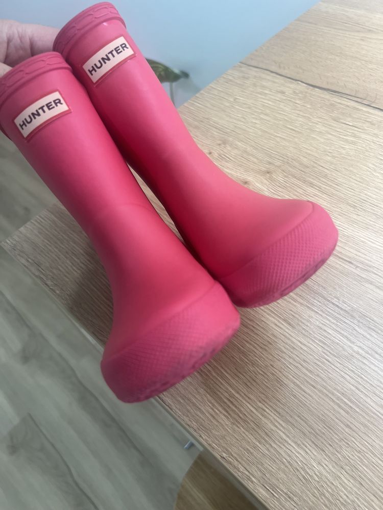 Hunter - botas rosa tamanho 25