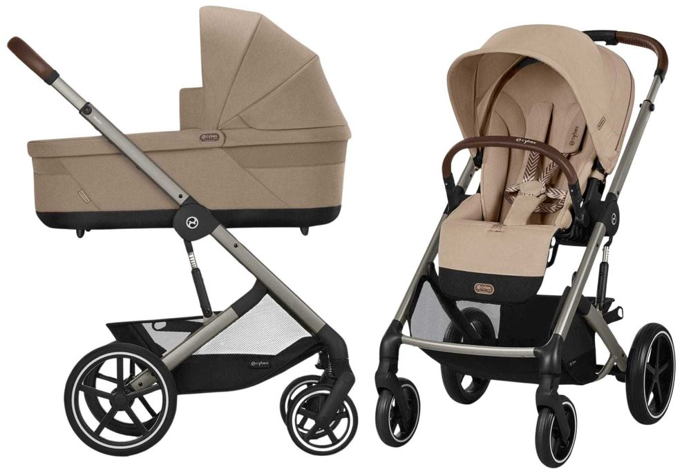 CYBEX BALIOS S LUX wózek 2w1 |Almond Beige | kol 2025 folia i adaptery
