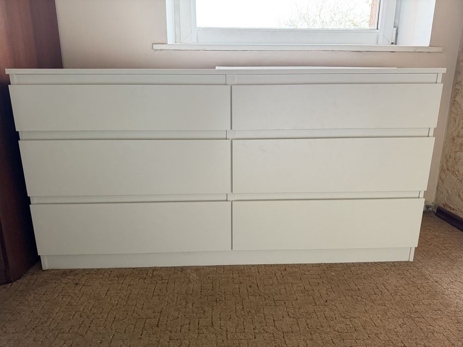 Komoda kullen ikea 140x72 biała
